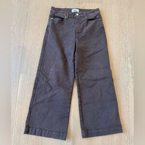 PAIGE Anessa Chocolate Brown Denim Pants